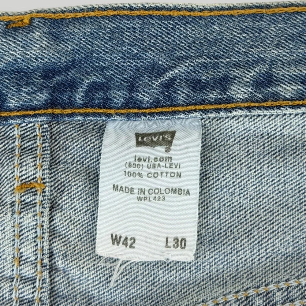 NWT Levi's 501 Jeans 42x31 Button Fly Straight Leg‎ Blue Denim Colombia